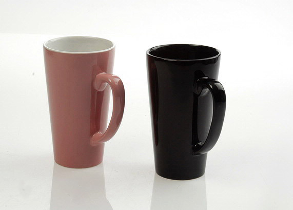 Tall V-shaped Colored Mug