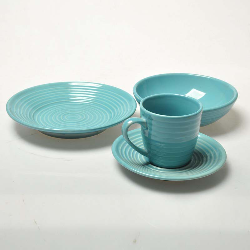 Blue Ceramic Dinner Set